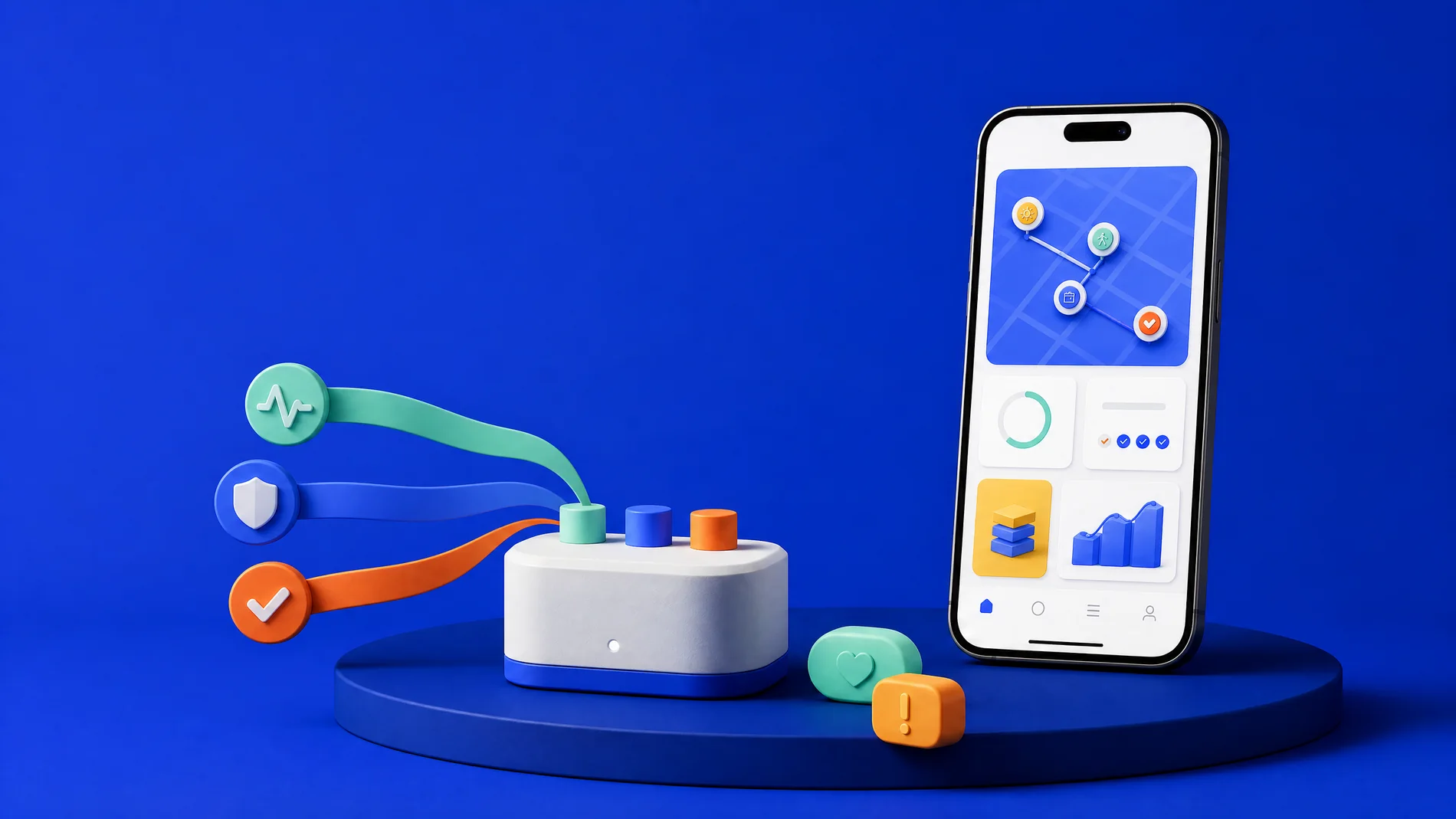 Mobile product telemetry console and health signals